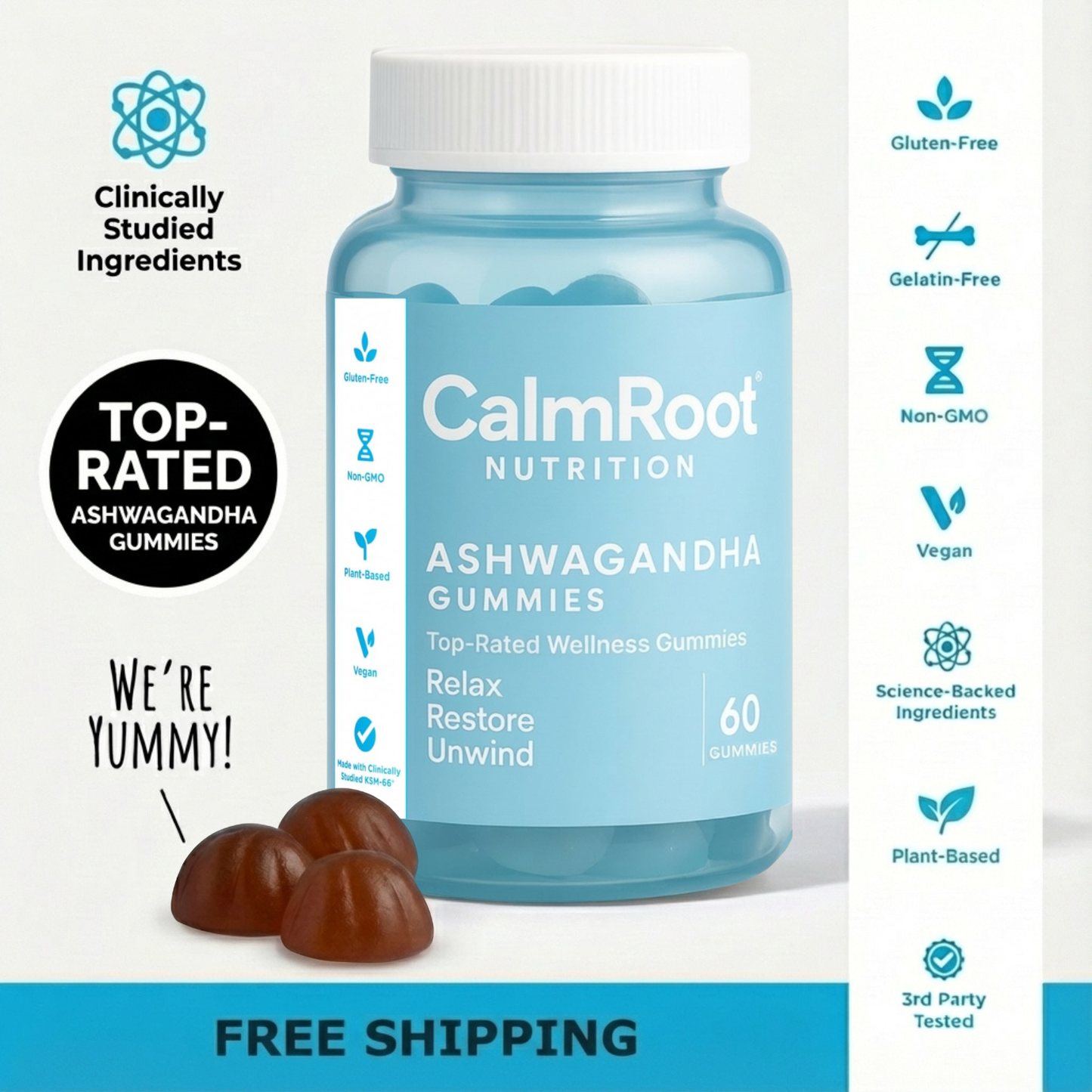 CalmRoot™ Ashwagandha Gummies