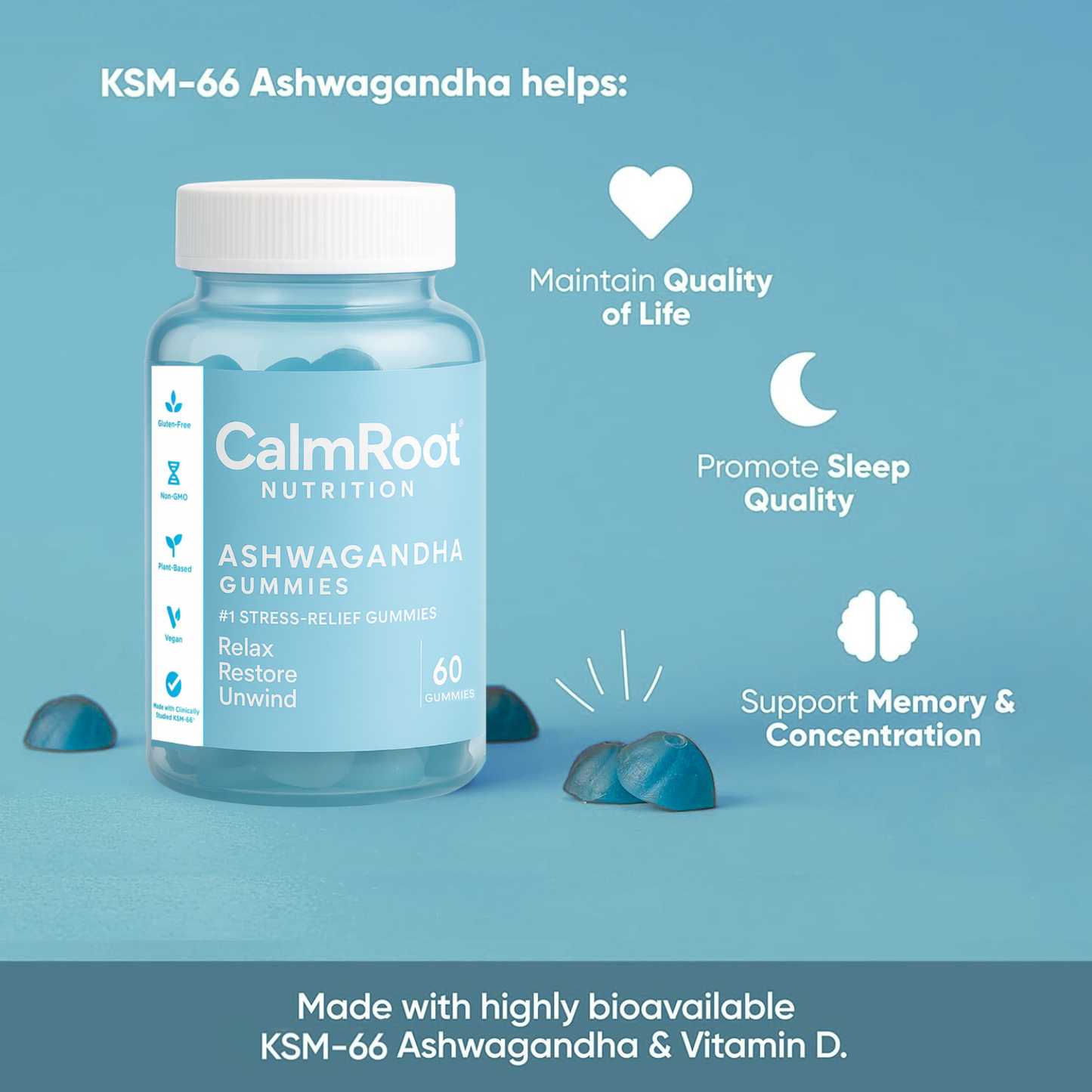CalmRoot™ Ashwagandha Gummies